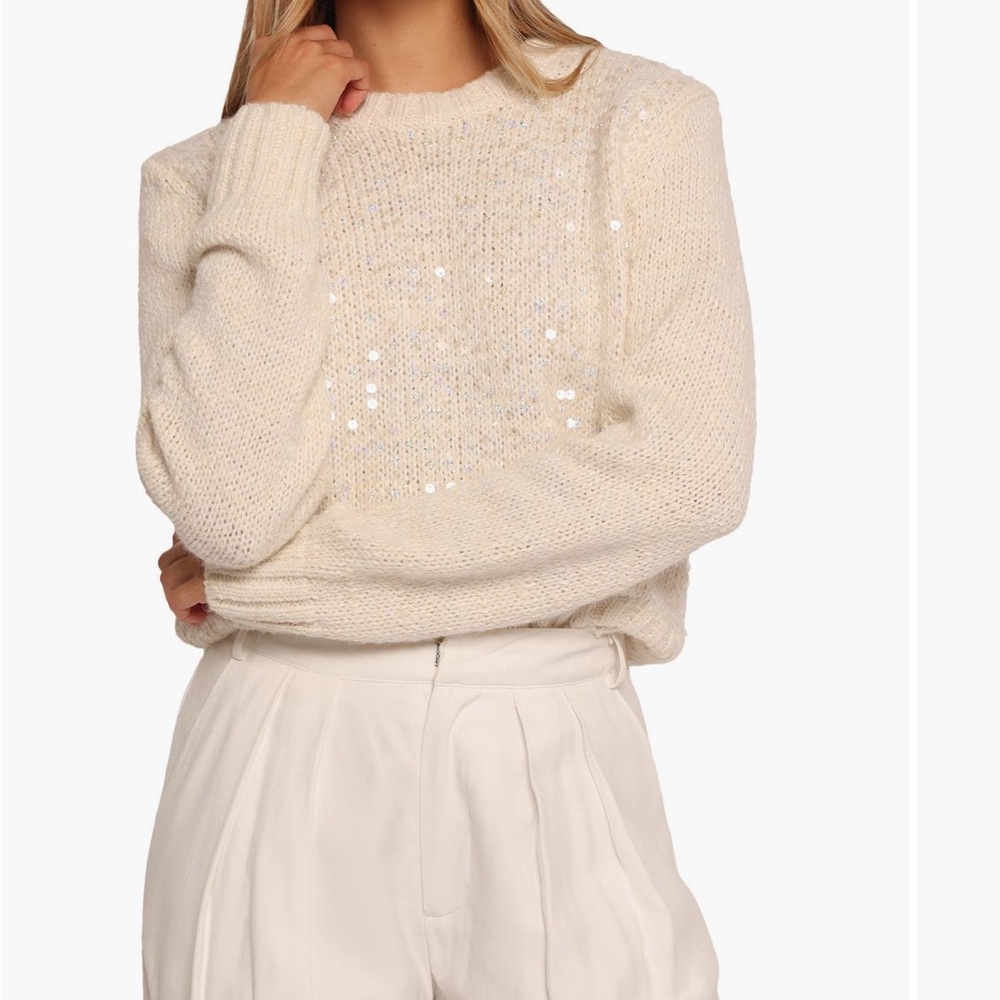 Petal & Pup Medora Sequin Sweater-size Small